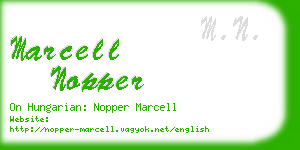 marcell nopper business card
